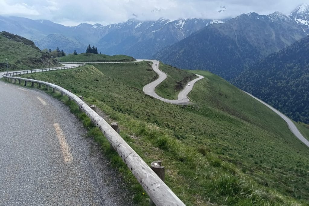 Spectacular views from Superbagneres Road in the French Pyrenees